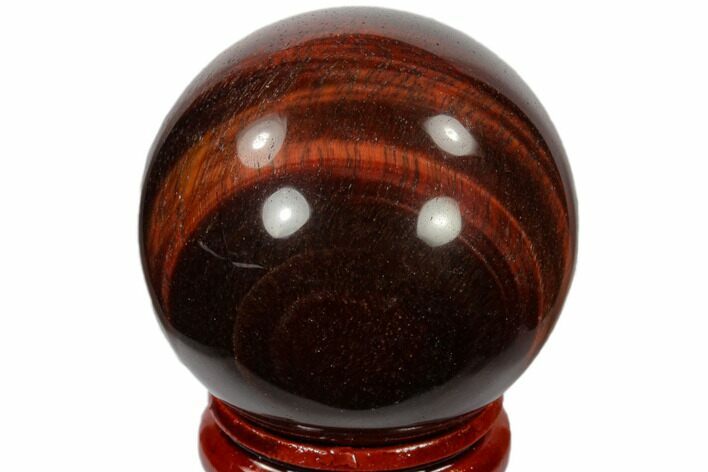 Polished Red Tiger's Eye Sphere - South Africa #116086